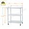 Three-shelved Stainless Steel Utility Cart(TW-13SD) 